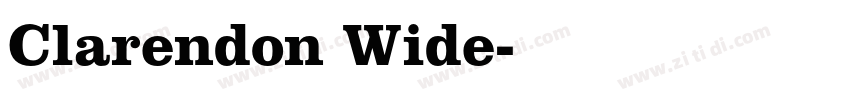 Clarendon Wide字体转换
